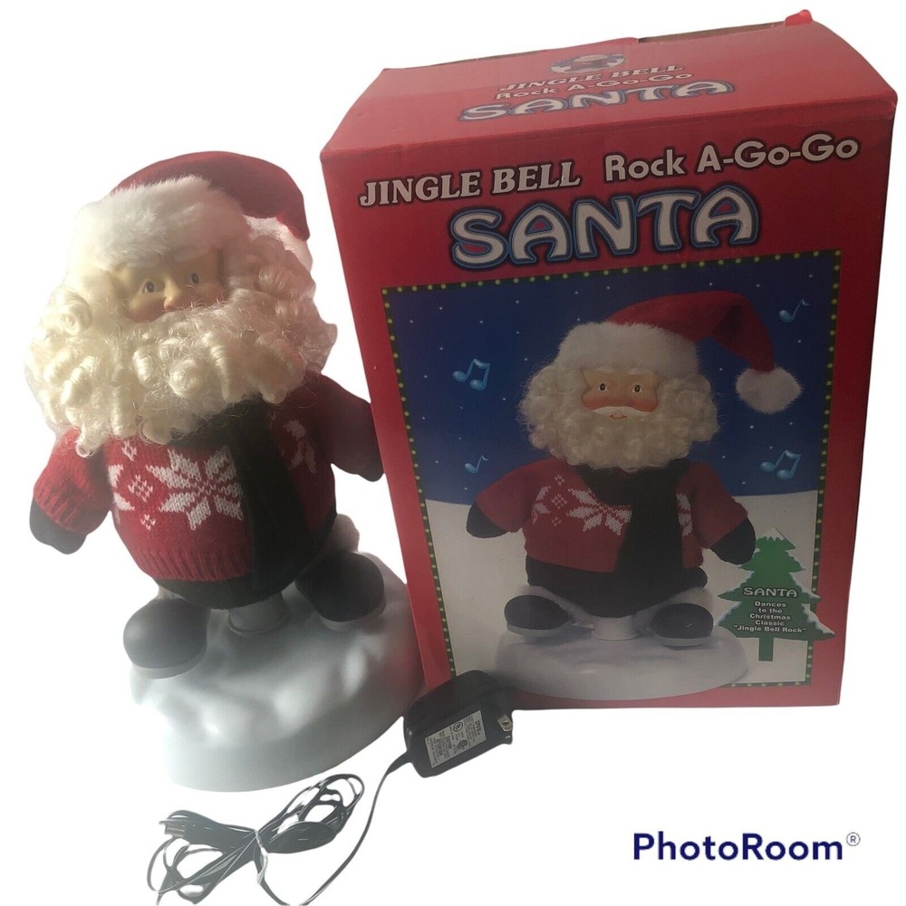 Jingle Bell Rock A Go Go Santa Claus Christmas 14” Motion Singing Animat…